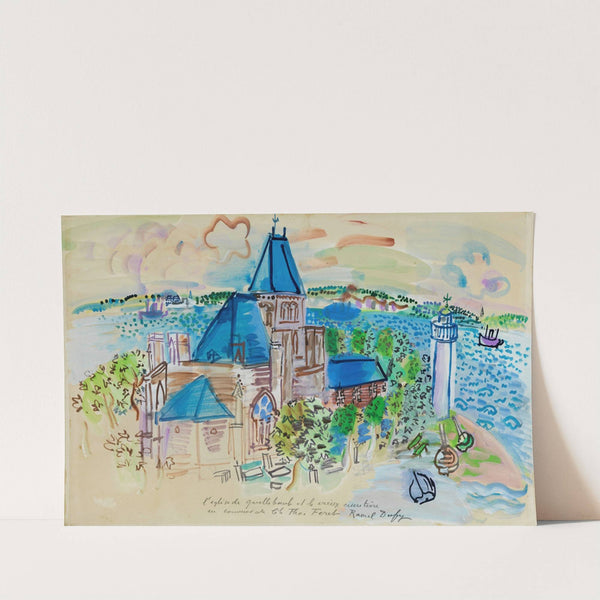 L’Église de Quillebeuf (1928) by Raoul Dufy