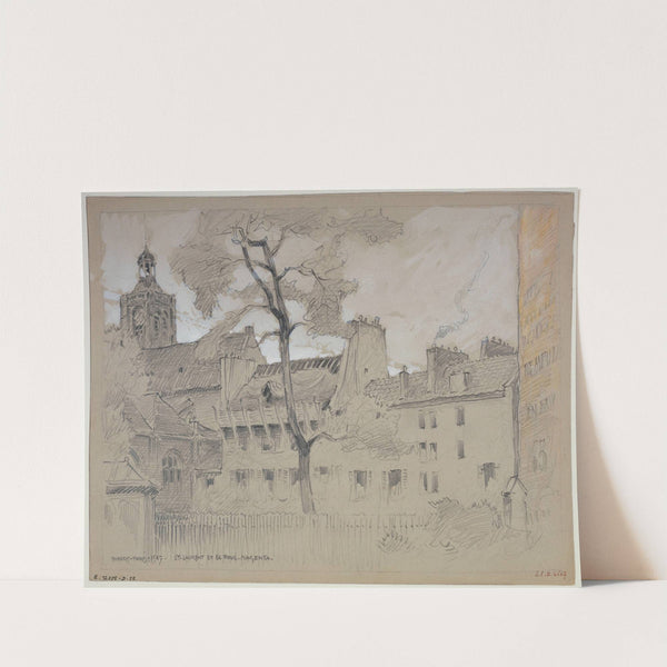 L'église Saint Laurent et le 66, boulevard Magenta by Ferdinand Boberg