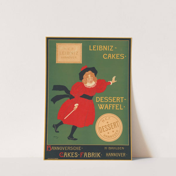 Leibniz-Keks. Dessert-Waffel. Keksfabrik H. Bahlsen Hannover (1897) by Heinrich Mittag