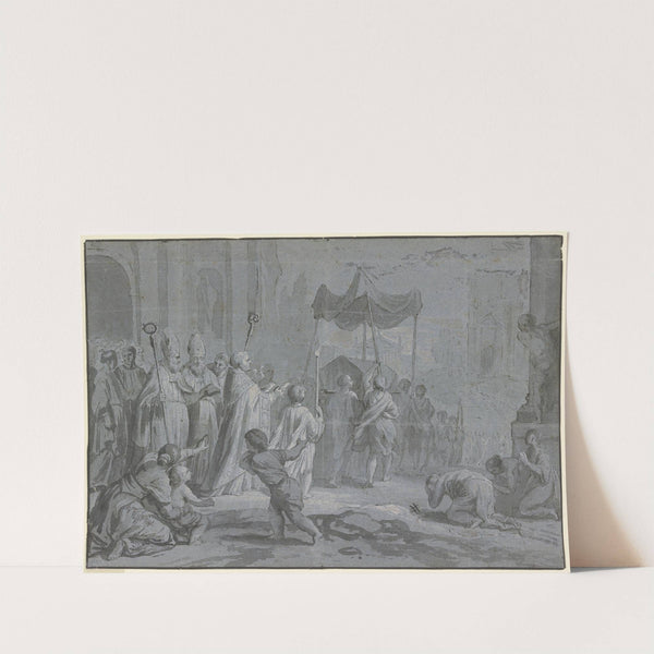 Leichenzug gefolgt von hohen Geistlichen by François-Alexandre Verdier