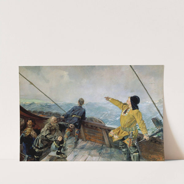 Leiv Eirikson discovering America (1893) by Christian Krohg