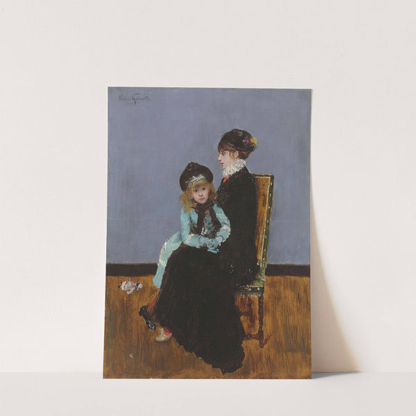 L'elegance; Mère et fille by Norbert Goeneutte