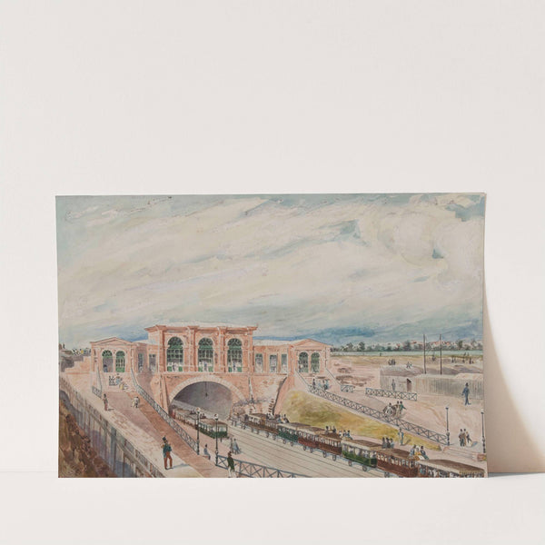 L’embarcadère de l’Ouest, gare de Paris à Saint-Germain by Victor Marec