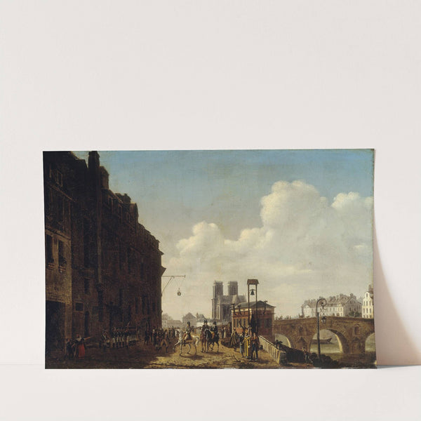 L'empereur visitant la Halle aux vins et à l'eau de vie. by Etienne Bouhot