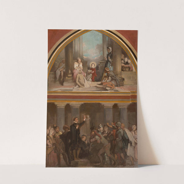 L'Enfance de Saint François de Sales - Saint François de Sales prêchant les hérétiques du Chablais by Victor-Louis Mottez