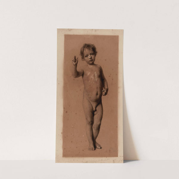 L’Enfant Jésus nu bénissant (1876) by François Alfred Delobbe