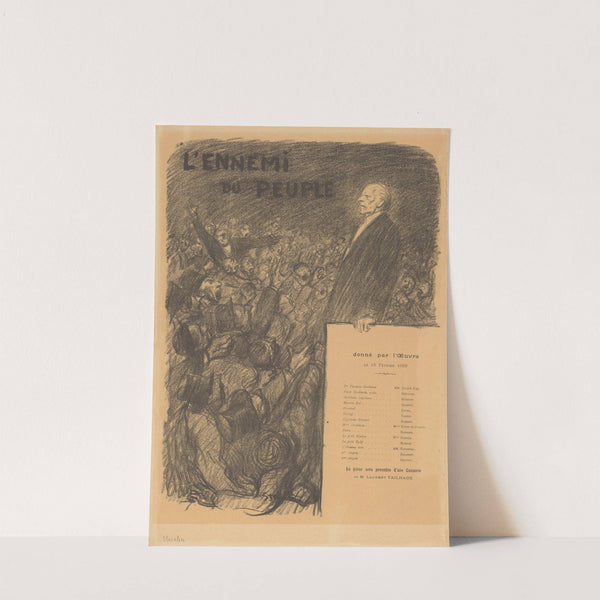 L’ennemi du peuple (1899) by Théophile Alexandre Steinlen