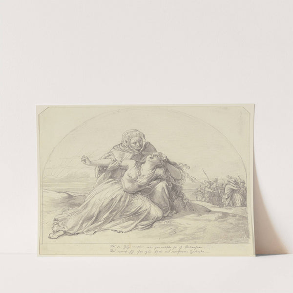 Lenore mourns Wilhelm by Jakob Becker