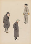 L’entraîneur Levis, M. Harper et M. Basdan, jockey