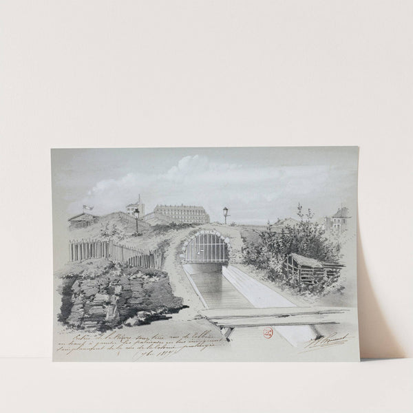 L’entrée de la Bièvre dans Paris rue de Tolbiac, 13ème arrondissement (1887) by Jules-Adolphe Chauvet