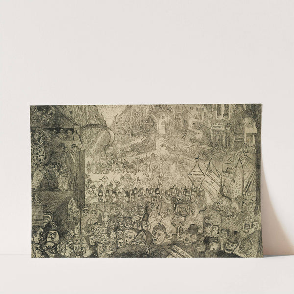 L'entrée Du Christ À Bruxelles by James Ensor