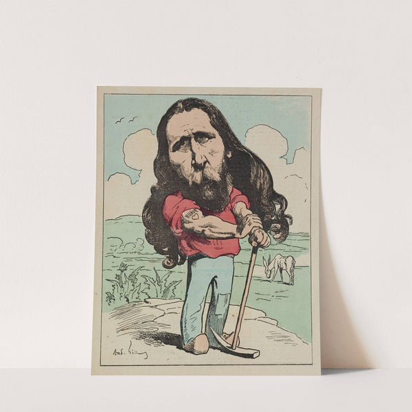 Léon Cladel (1878) by André Gill