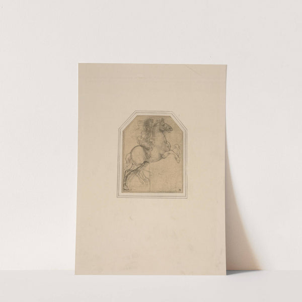 Leonardo da Vinci - Drawing of a man on horseback by P. & D. Colnaghi