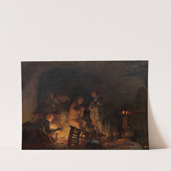 Leonora Christina stripped and seached by the servants of Queen Sofie Amalie (1888) by Kristian Zahrtmann