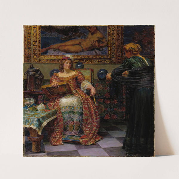 Leonora Kristina And Dina Vijnhofvers by Kristian Zahrtmann