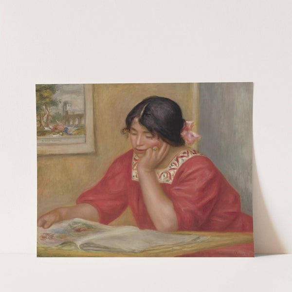Léontine Lisant by Pierre-Auguste Renoir