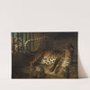 Leopard in a Cage confronted by two Mastiffs by Jean-Baptiste Oudry