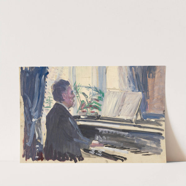 Leopold Czihaczek am Klavier (Skizze) (1907) by Egon Schiele