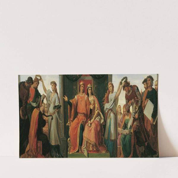 Leopold der Glorreiche als Förderer der Künste und Wissenschaften (1860) by Karl von Blaas