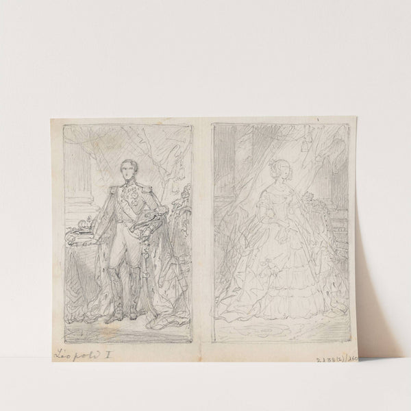 Leopold I of Belgium and Queen Marie-Louise by Nicaise De Keyser