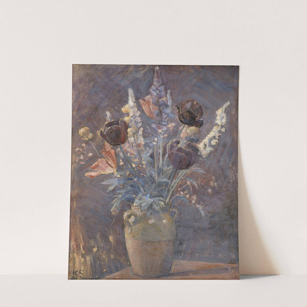 Lervase Med Tulipaner Og Andre Blomster by Karl Schou