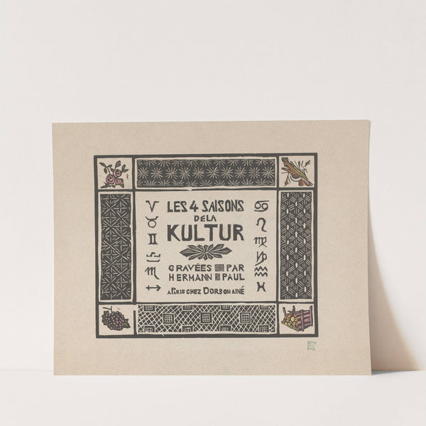 Les 4 saisons dela kultur (1915) by Hermann Paul