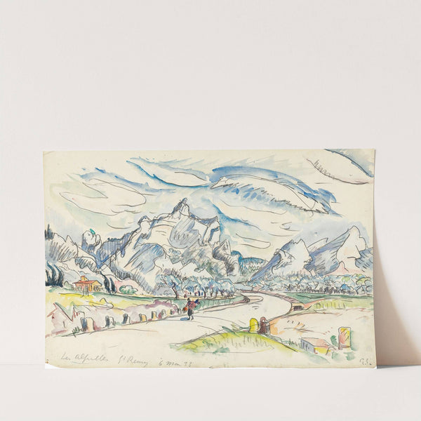Les Alpilles Vue Depuis Saint-Rémy-De-Provence by Paul Signac