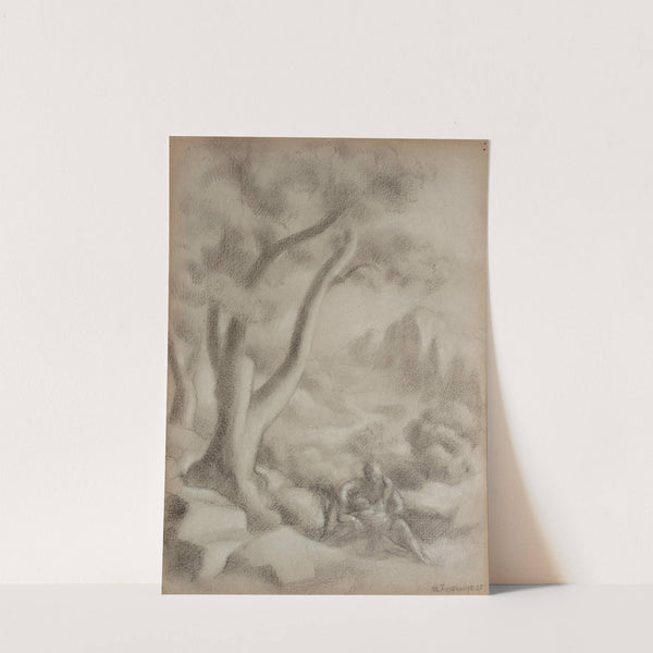 Les Amants, paysage animé by Roger de La Fresnaye