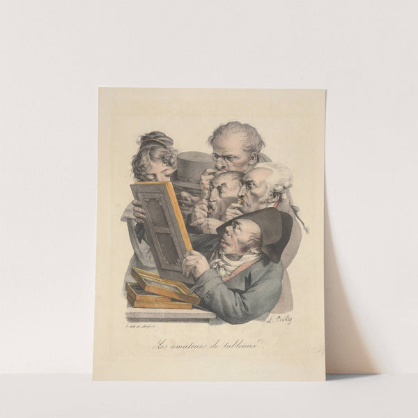 Les amateurs de tableaux (The amateur print collectors) (1825) by Louis Léopold Boilly