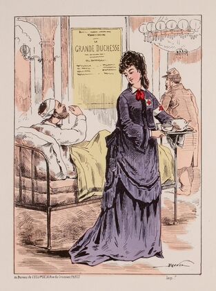 Les ambulances de théâtre. (1871)