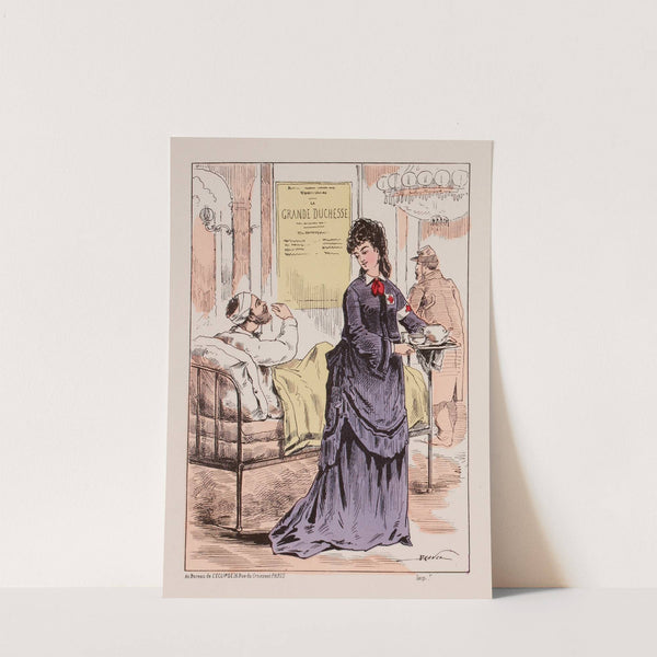 Les ambulances de théâtre. (1871) by Draner