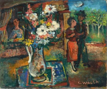 Les amoureux au bouquet