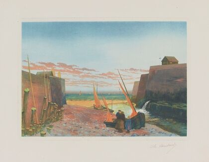 Les anciennes jetées du Tréport (1898) — size preview