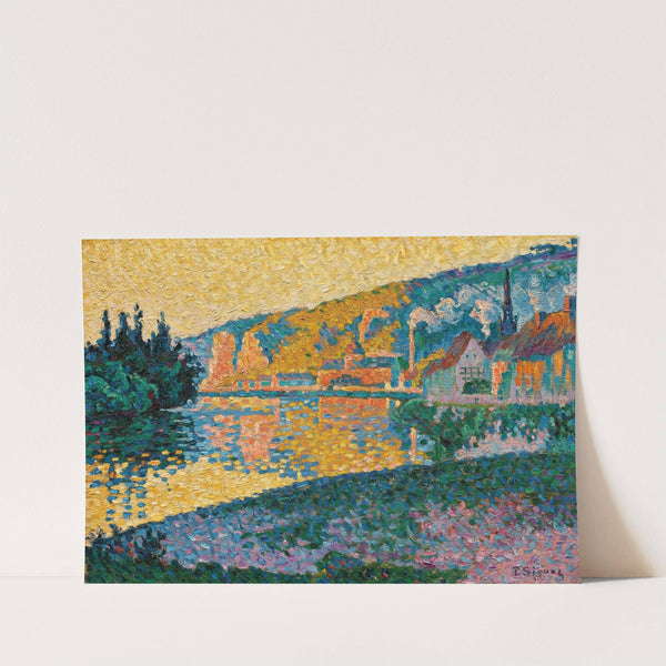 Les Andelys. Soleil couchant by Paul Signac