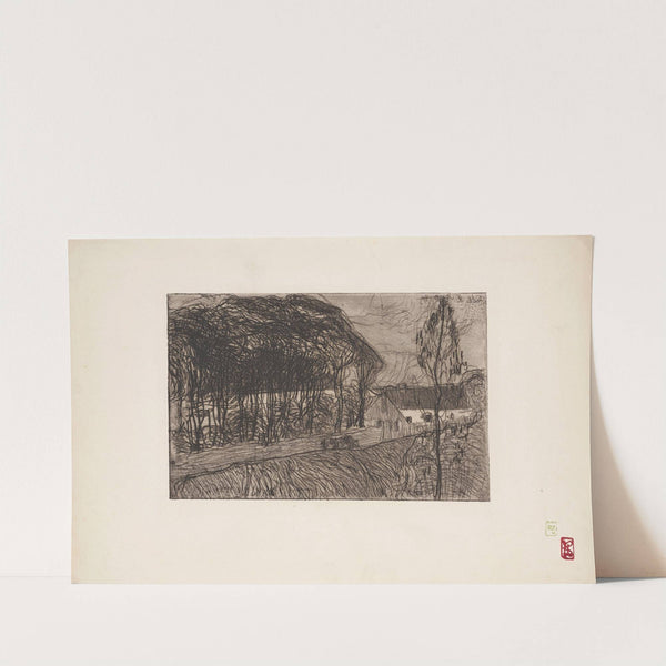 Les arbres derrière la route au Pouldu (The Trees beyond the Road at le Poldu) (1893) by Armand Seguin