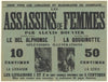 Les Assassins de femmes par Alexis Bouvier (1883-1886)