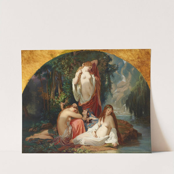 Les baigneuses - Les filles de la source by Henri Lehmann