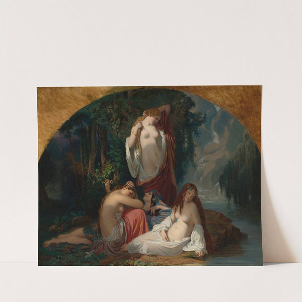 Les Baigneuses - Les Filles De La Source by Henri Lehmann