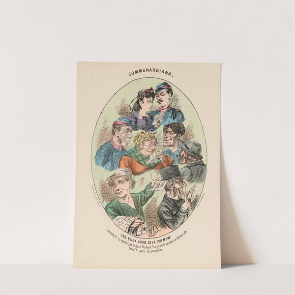 Les beaux jours de la Commune Demandez la grande joie du père Duchène (1871) by Henri Demare