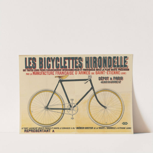 Les Bicyclettes Hirondelle (1899) by Imp. Paul Dupont