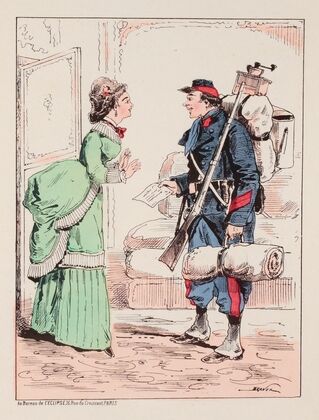 Les billets de logement. (1871)
