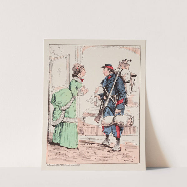 Les billets de logement. (1871) by Draner