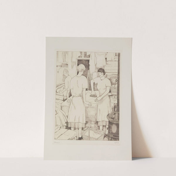 Les blanchisseuses (1936) by Jean-Émile Laboureur