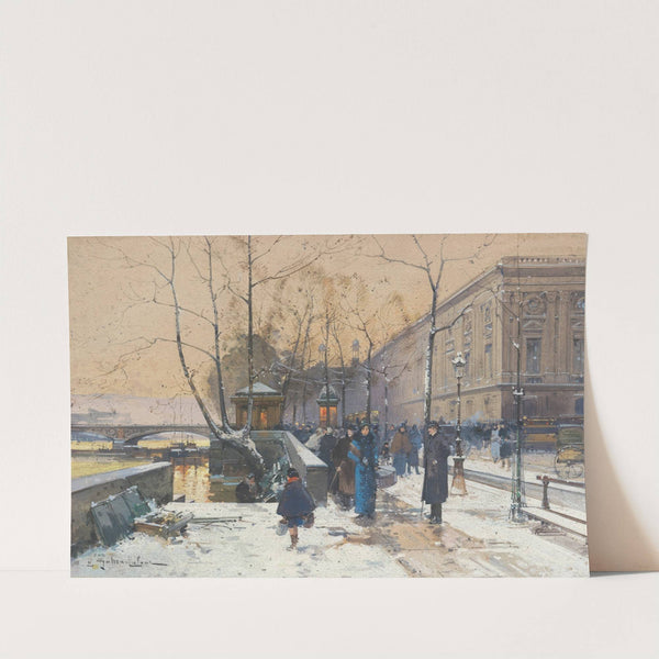 Les bords de la Seine près de Châtelet by Eugène Galien-Laloue