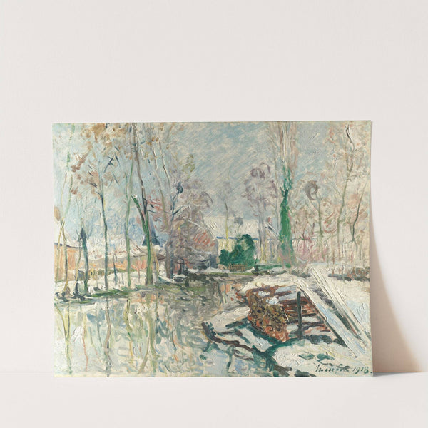 Les Bords du Boulon en hiver, le Gué-du-Loir, Loir-et-Cher (1918) by Maxime Maufra