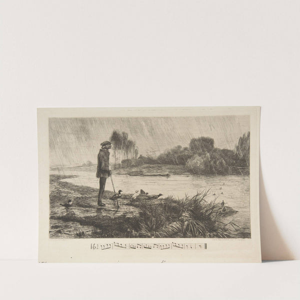 Les Canards l’ont bien passée (1856) by Félix Bracquemond