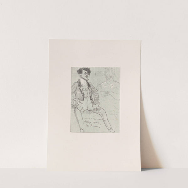 Les caricatures de Puvis de Chavannes Pl.09 by Pierre Puvis de Chavannes