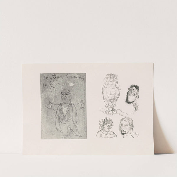 Les caricatures de Puvis de Chavannes Pl.10 by Pierre Puvis de Chavannes