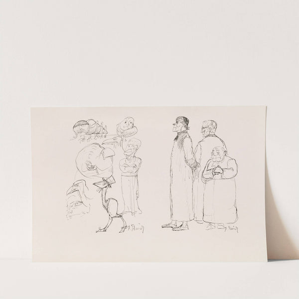 Les caricatures de Puvis de Chavannes Pl.20 by Pierre Puvis de Chavannes