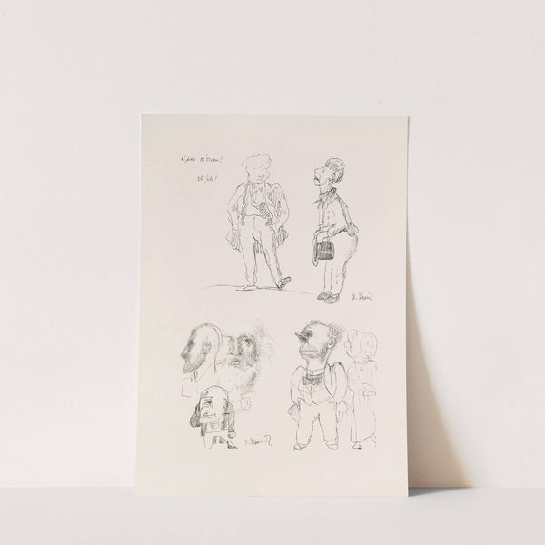 Les caricatures de Puvis de Chavannes Pl.25 by Pierre Puvis de Chavannes